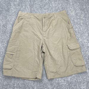 REI Shorts Womens Size 12 Cargo Nylon Beige Light Weight Hiking Outdoor
